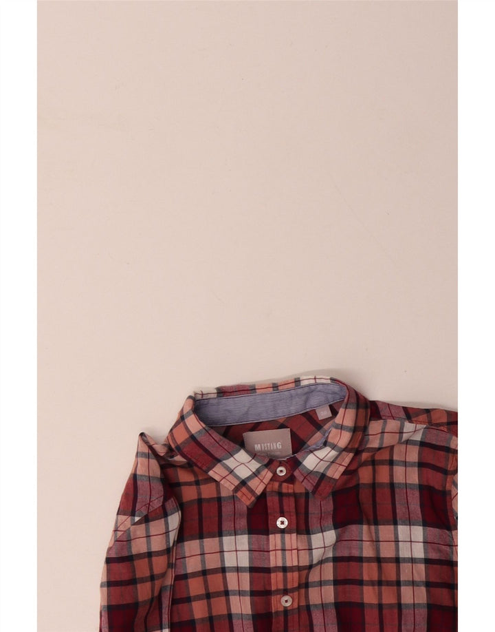 MUSTANG Dameskjorte EU 36 Lille Pink ternet bomuld