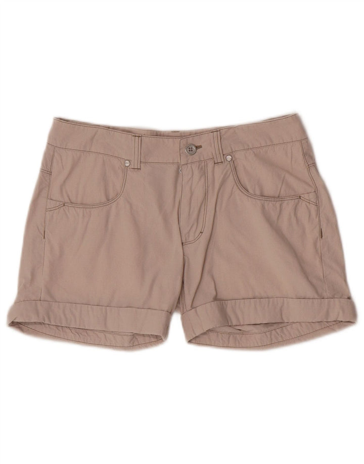 Champion Kvinder Casual Shorts Små W28 Beige Houndstooth