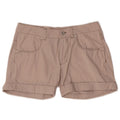 Champion Kvinder Casual Shorts Små W28 Beige Houndstooth