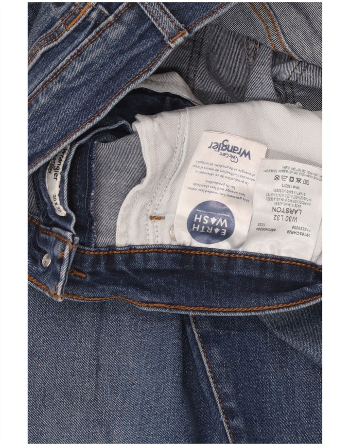 Wrangler Herre Larston Slim Jeans W30 L28 Blå Bomuld