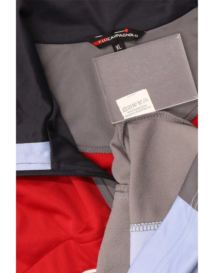 Campagnolo Herre træningsdragt Topjakke XL Rød Colourblock Polyester