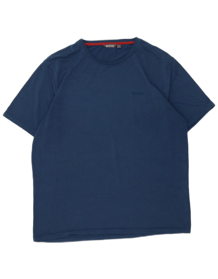 Rohan Herre T-Shirt Top Stor Marineblå Polyester