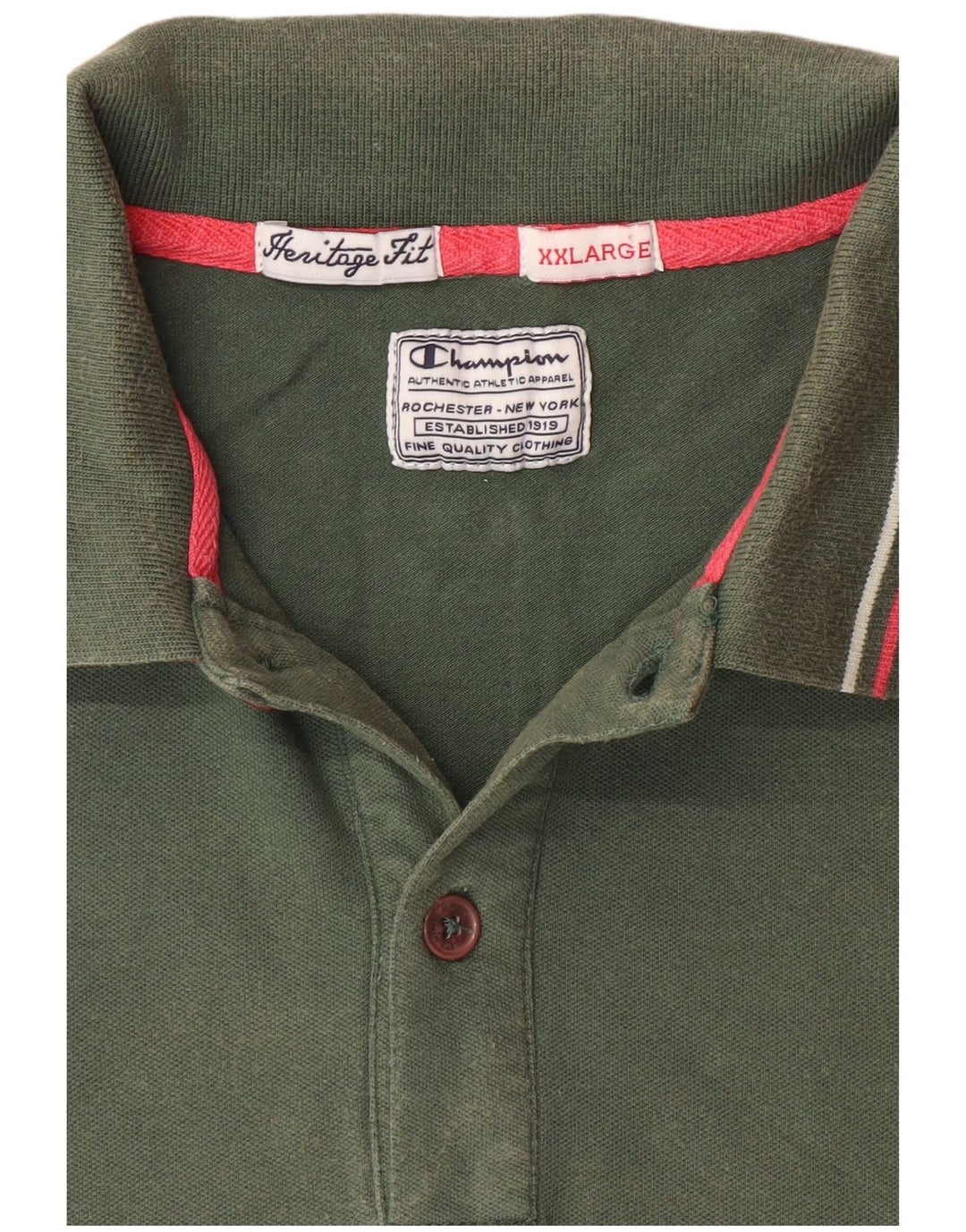 CHAMPION Heritage Fit Polo Shirt 2XL Grøn