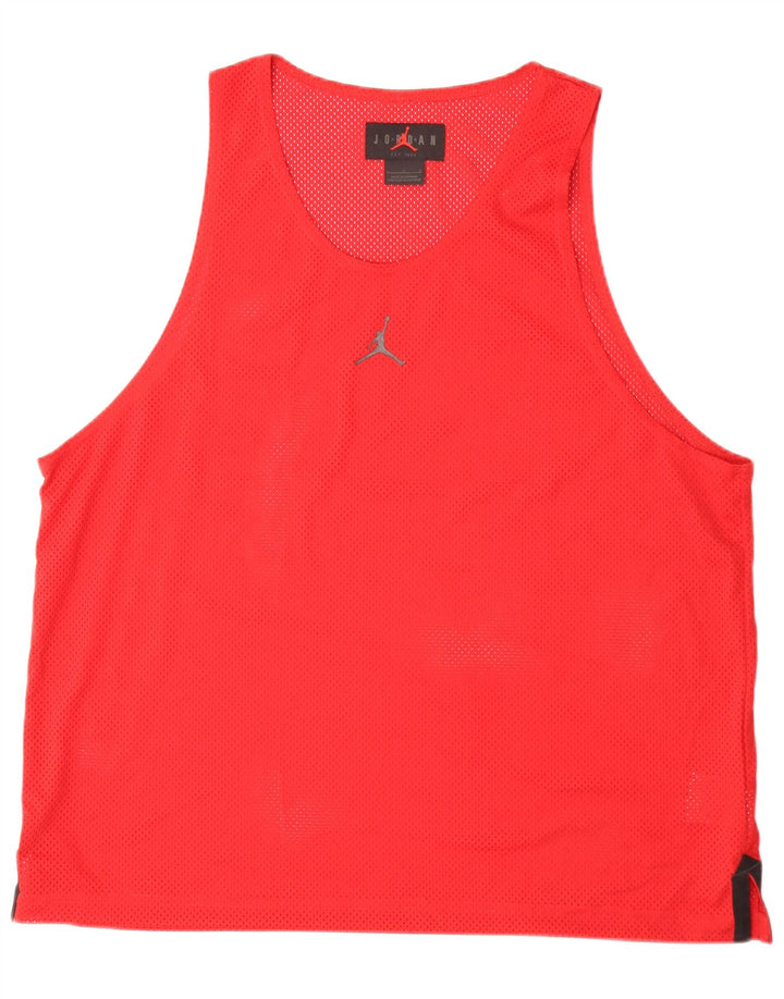 Jordan Herre Dri Fit Vest Top Stor Rød Polyester