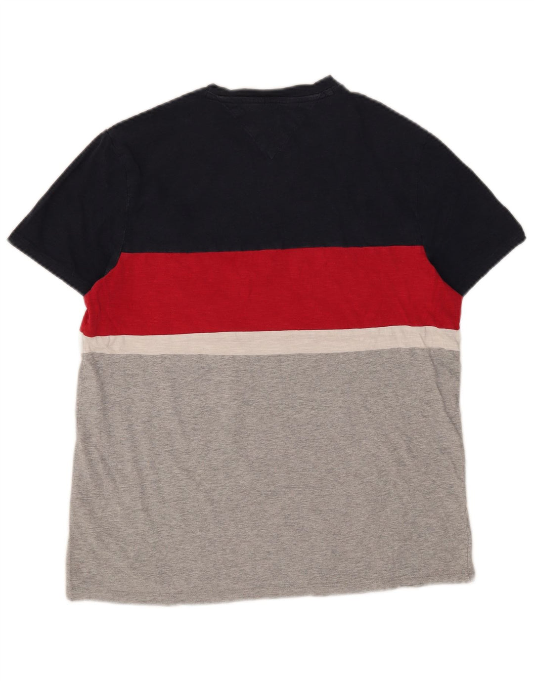 Tommy Hilfiger Herre T-shirt Top Lille flerfarvet Colourblock Bomuld