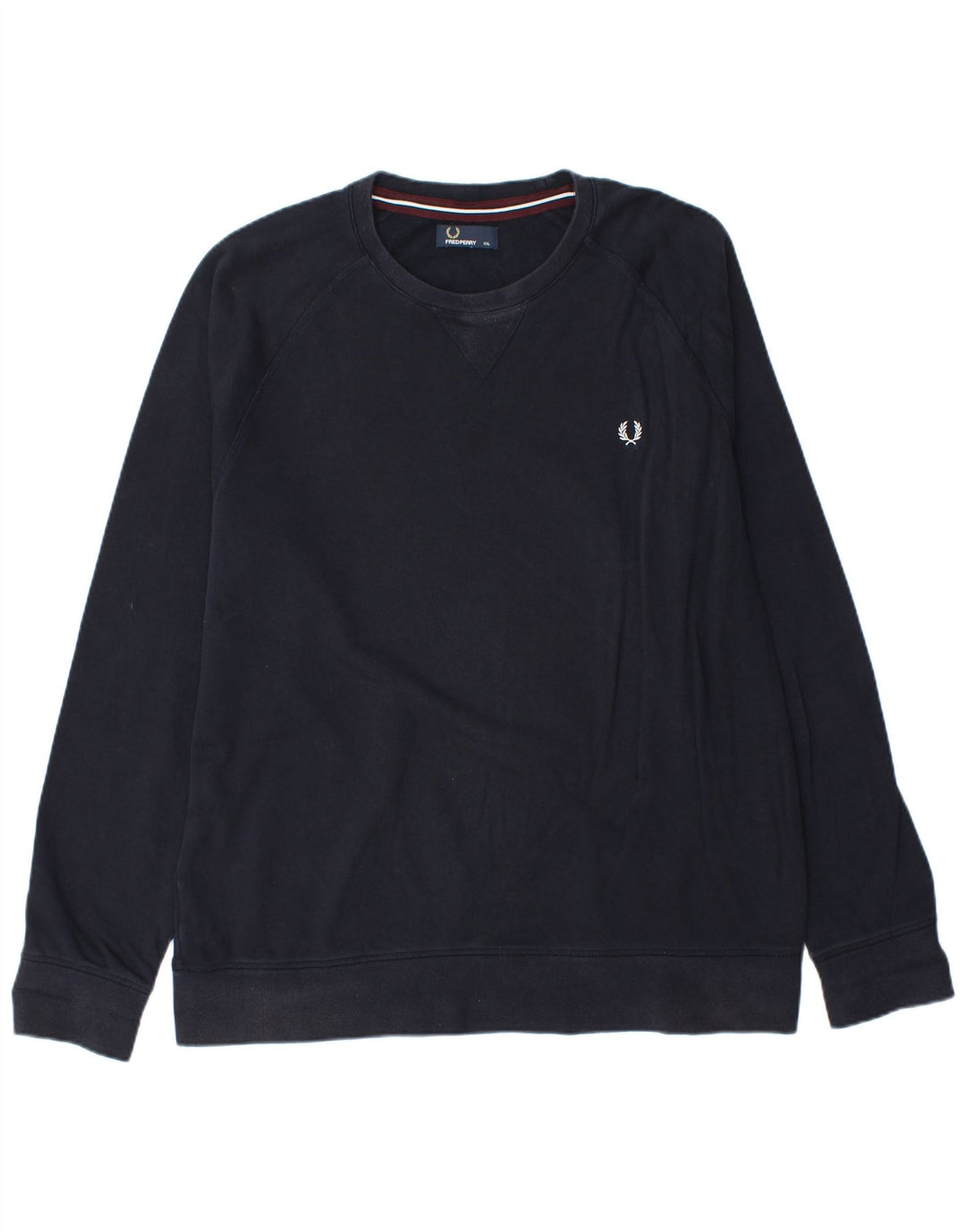 Fred Perry Herre Sweatshirt Jumper 2XL Marineblå Bomuld
