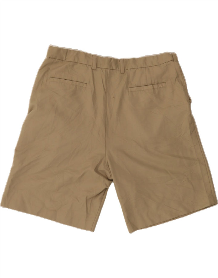 IZOD Mens Golf Chino Shorts W38 XL Beige Polyester Vintage Izod and Second-Hand Izod from Messina Hembry 