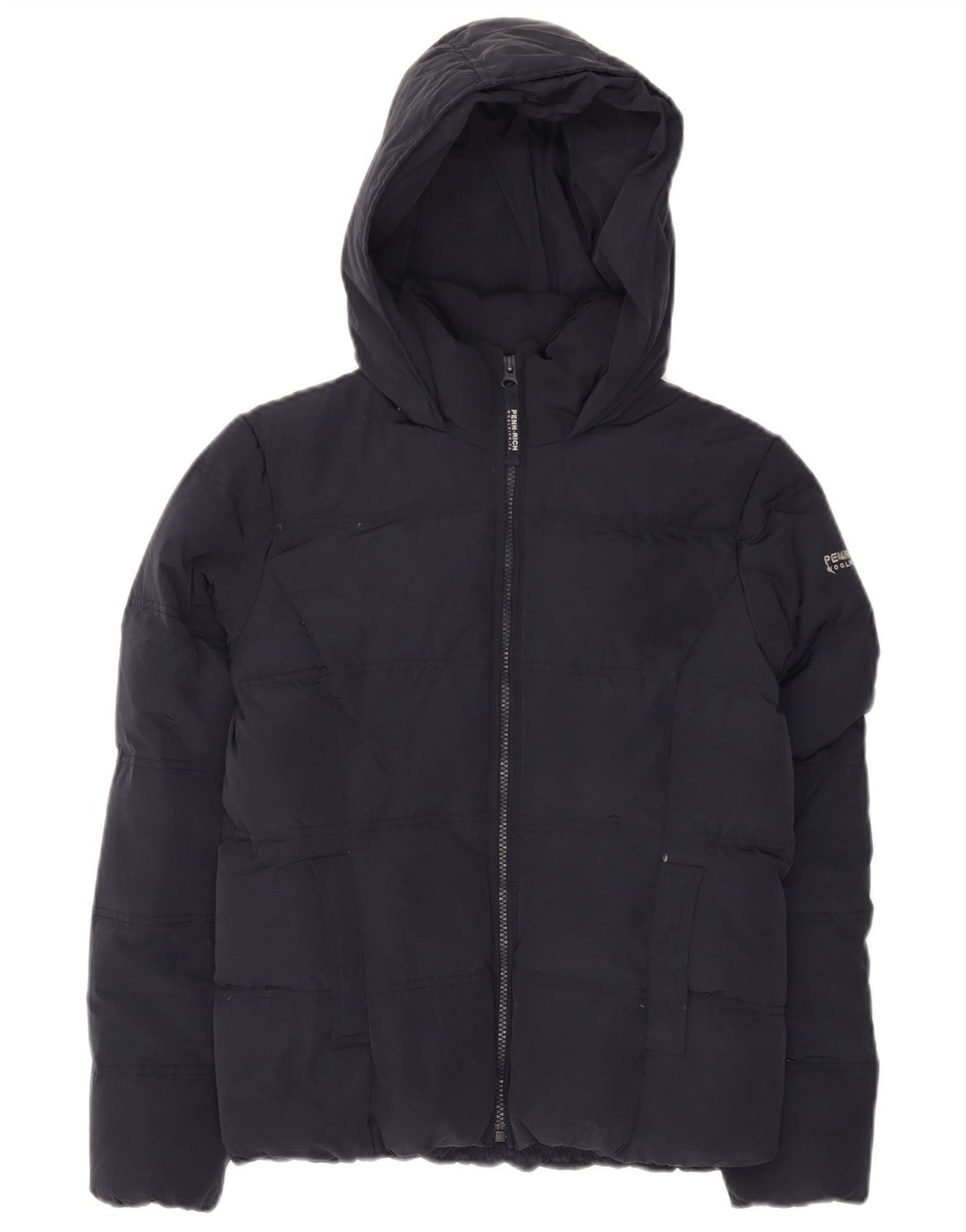 Woolrich Penn-Rich polstret hættejakke til kvinder UK 10 Small Navy Blue