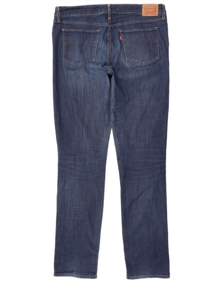 LEVI'S Dame 712 Slim Jeans W32 L34 Blå Bomuld