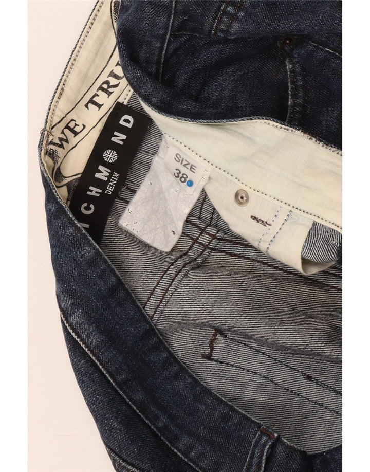 Richmond Straight Jeans til mænd W38 L30 Marineblå