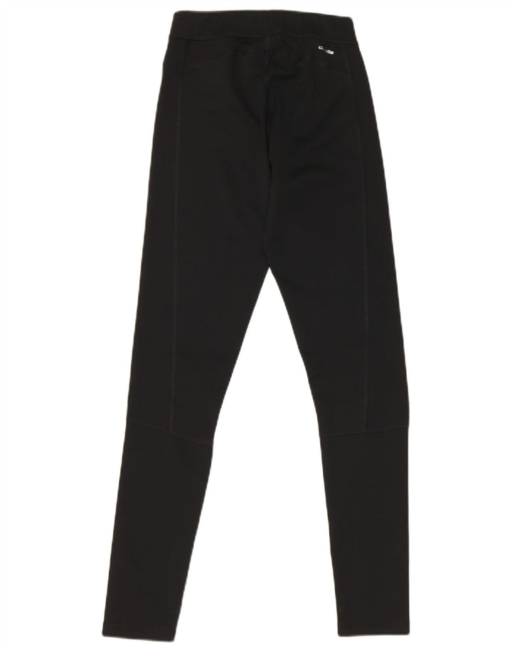 Adidas Dame Climalite Leggings UK 4 XS Sort Polyester