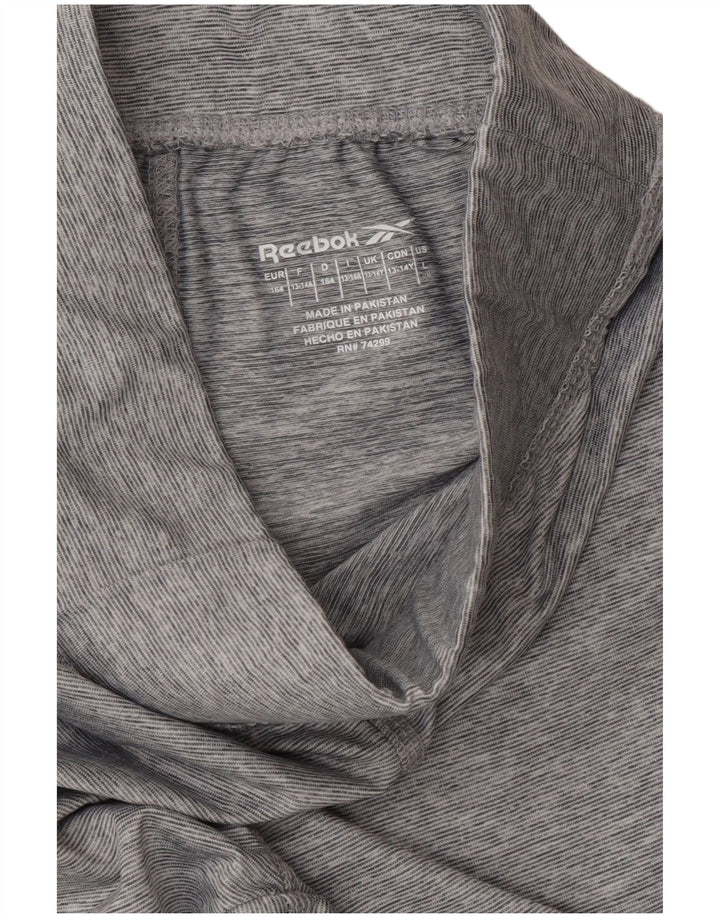 REEBOK Pige Leggings 13-14 år Grå Colourblock Polyester