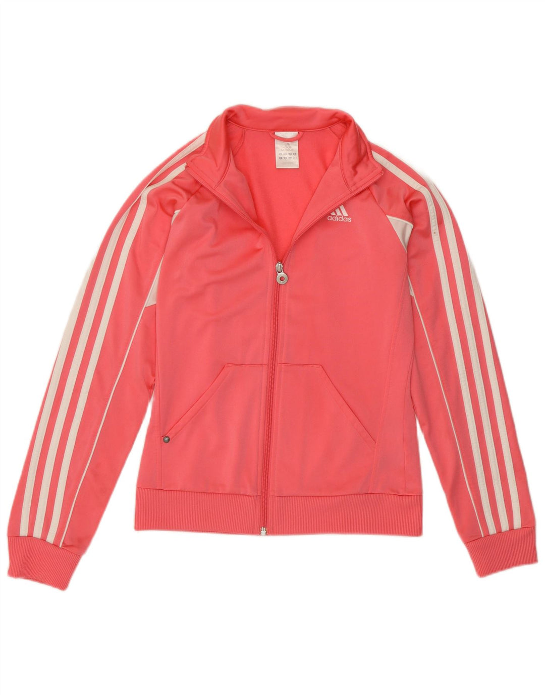 Adidas træningsdragt topjakke til kvinder UK 10 Small Pink Polyester