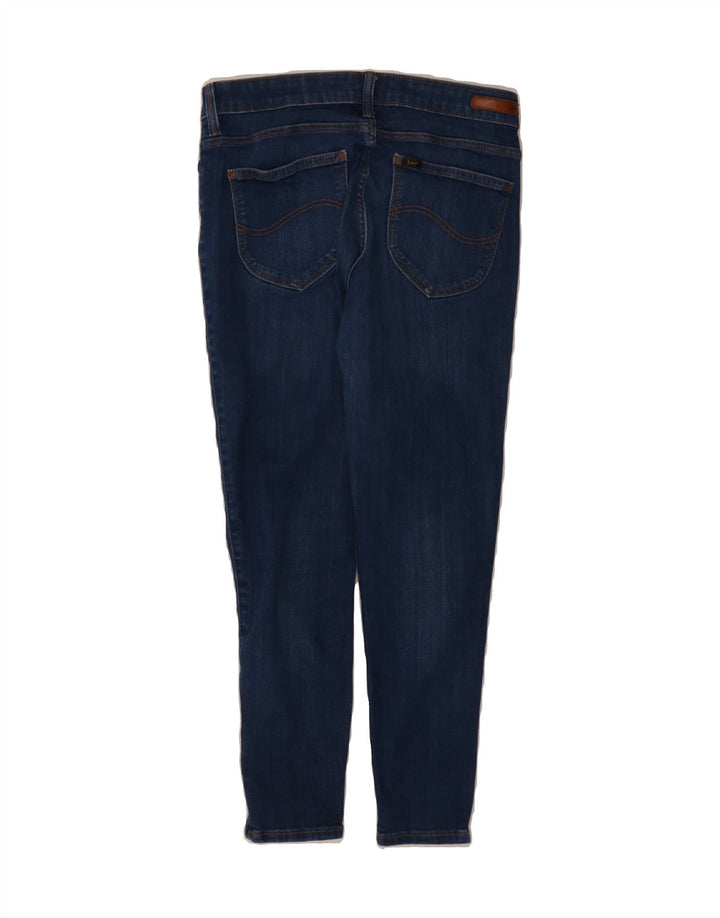LEE Womens Scarlett Cropped Jeans W30 L24 Navy Blue Cotton Vintage Lee and Second-Hand Lee from Messina Hembry 