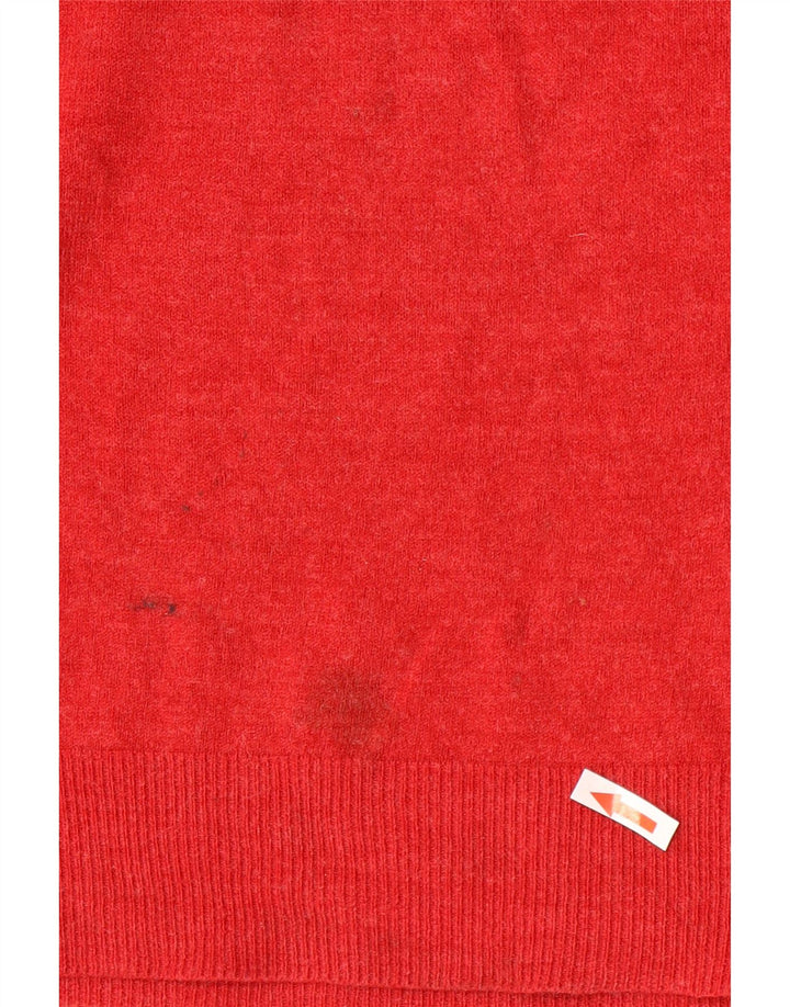 Marks & Spencer Herre V-hals sweater Stor rød akryl