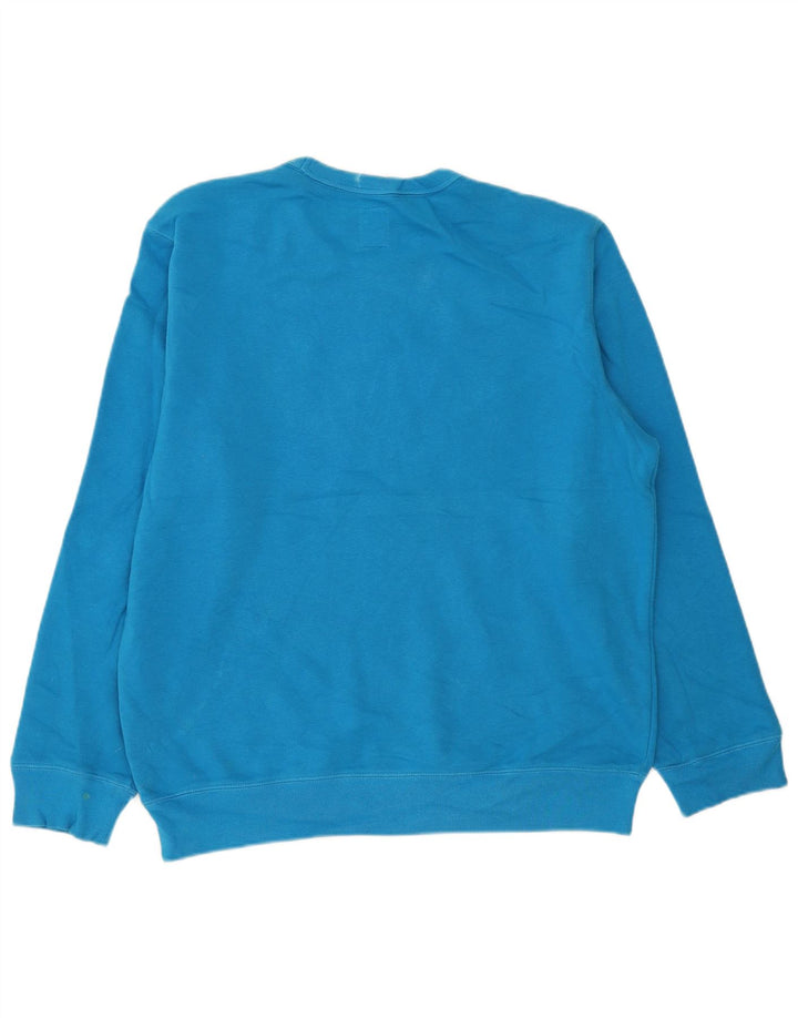 Gap Herre Grafisk Sweatshirt Jumper Stor Blå Bomuld