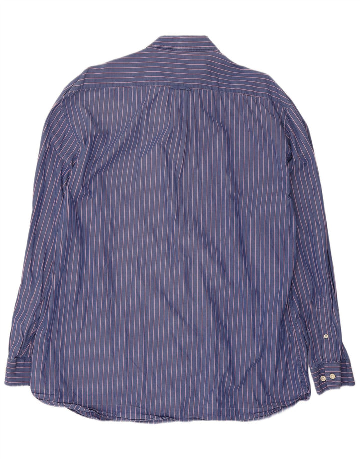 Gant herre Regular Fit skjorte XL blå nålestribet bomuld