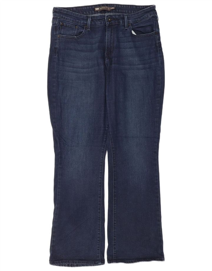 Levi's Dame Demi Curve Bootcut Jeans Størrelse 14 Large W32 L32 Marineblå