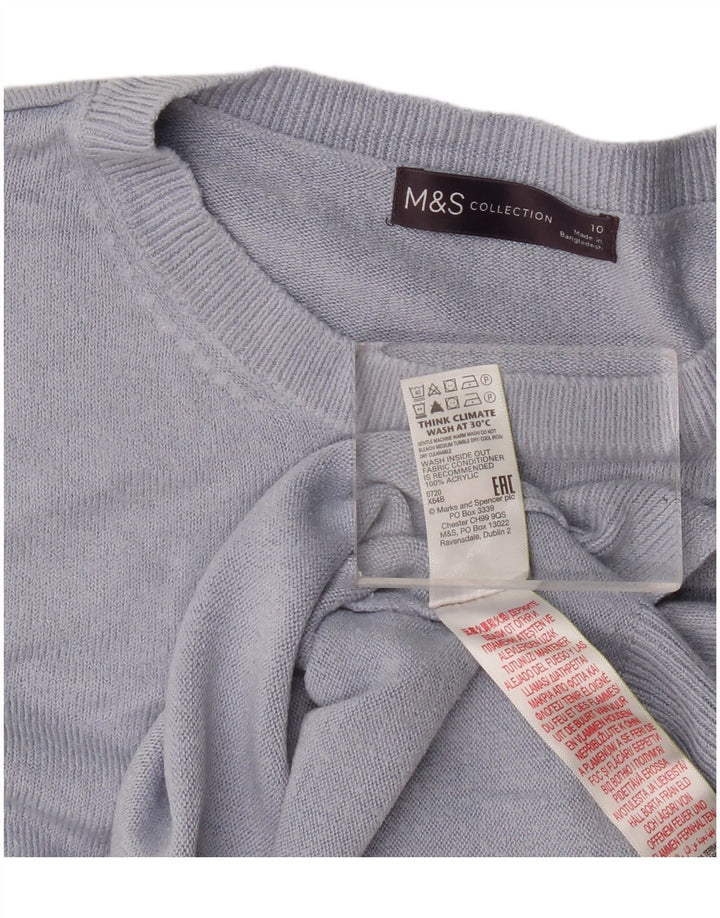 Marks & Spencer Dame Oversized Crew Neck sweater UK 10 Small Blue
