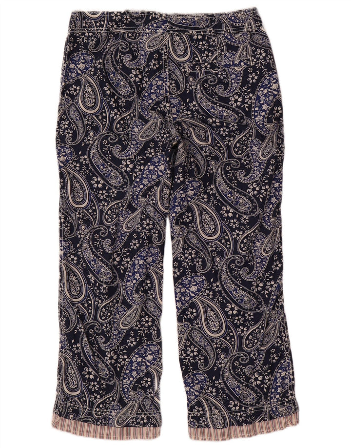 Tommy Hilfiger Dame Cropped Trousers US 6 Medium W30 L24 Navy Blue