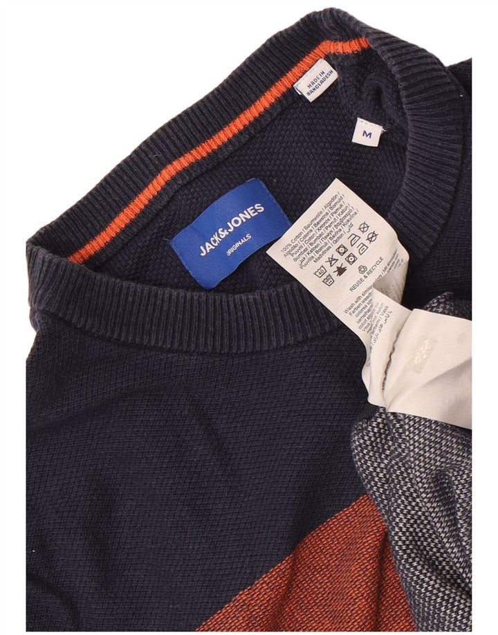 Jack & Jones Herre Top Langærmet Medium Flerfarvet Stribet Bomuld