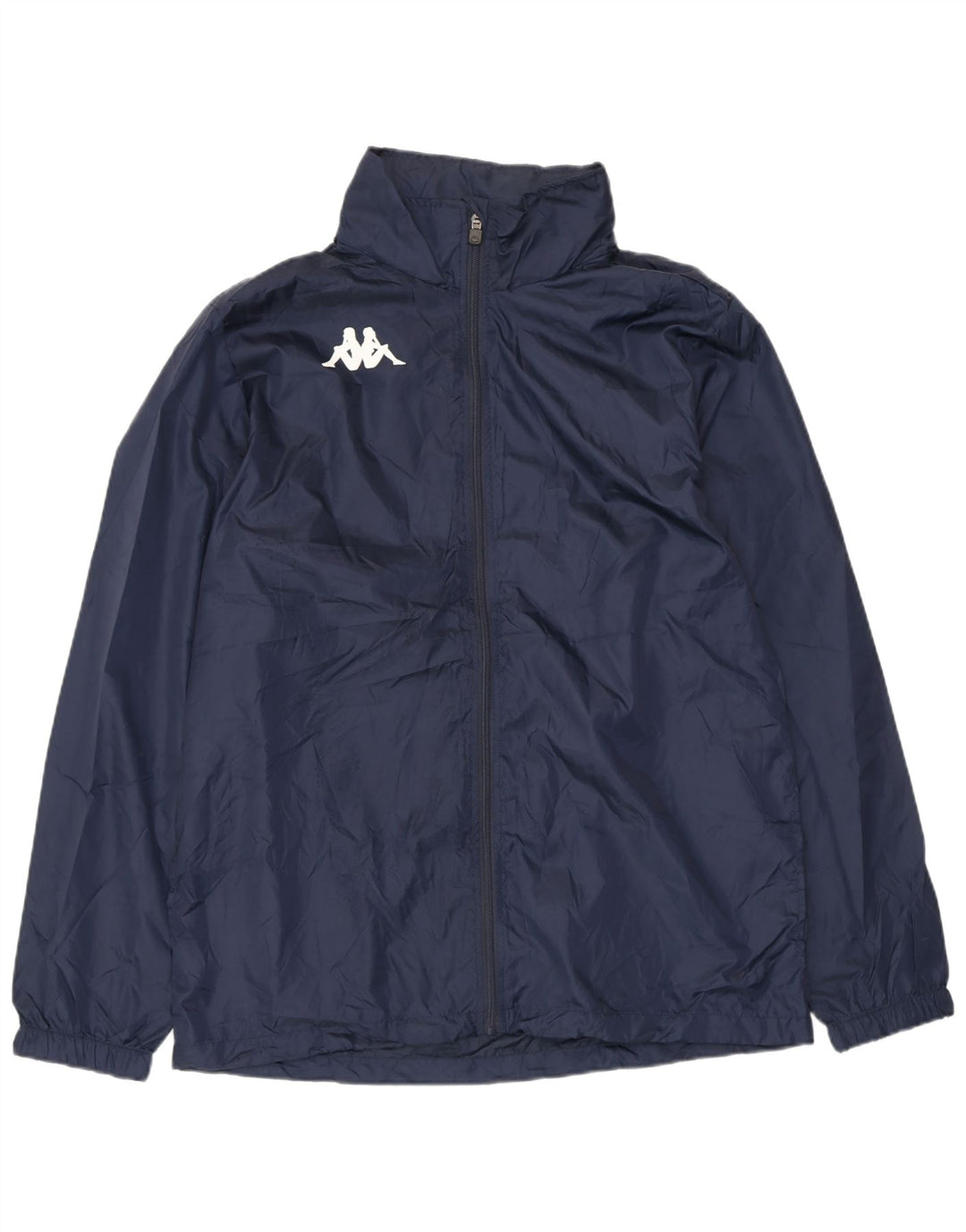 KAPPA Herre Windbreaker Jacket UK 40 Large Navy Blue Polyester