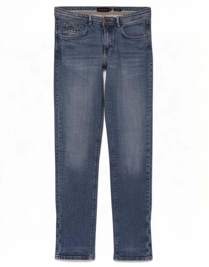 Massimo Dutti Herre Slim Jeans EU 40 Medium W31 L32 Blå