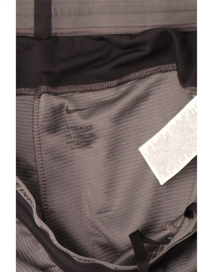 Nike Herre Dri Fit træningsdragt Bukser 2XL Grå Colourblock Polyester