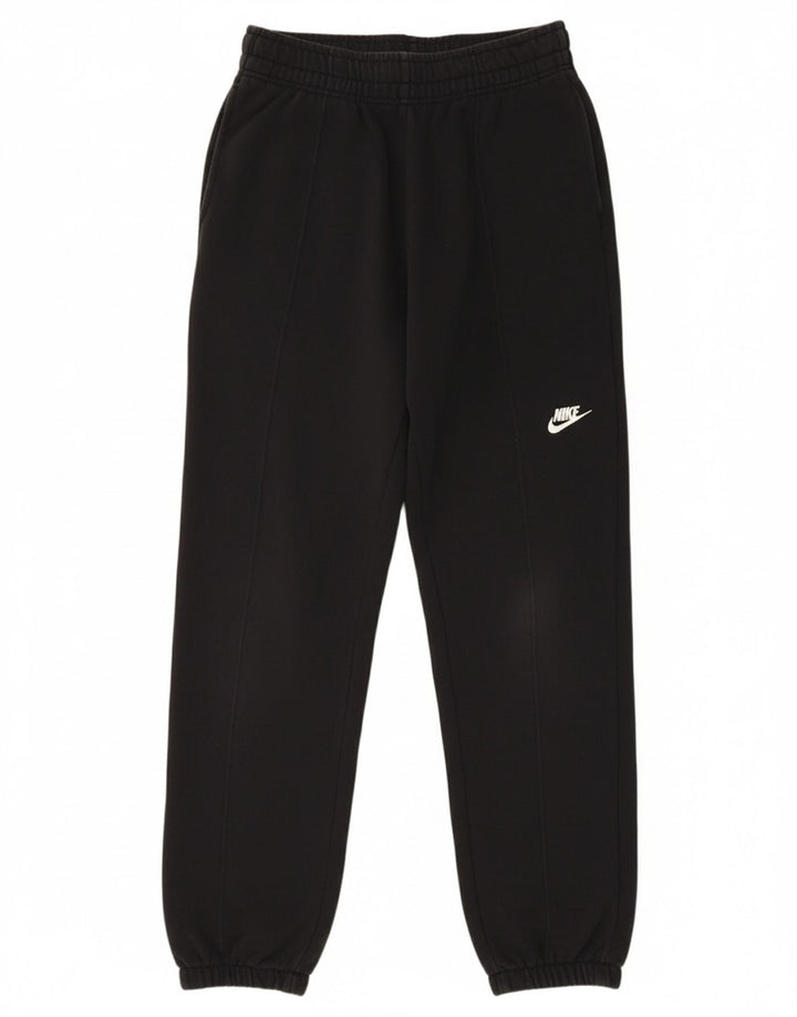 NIKE Mens Graphic Tracksuit Trousers Joggers Small  Black Cotton