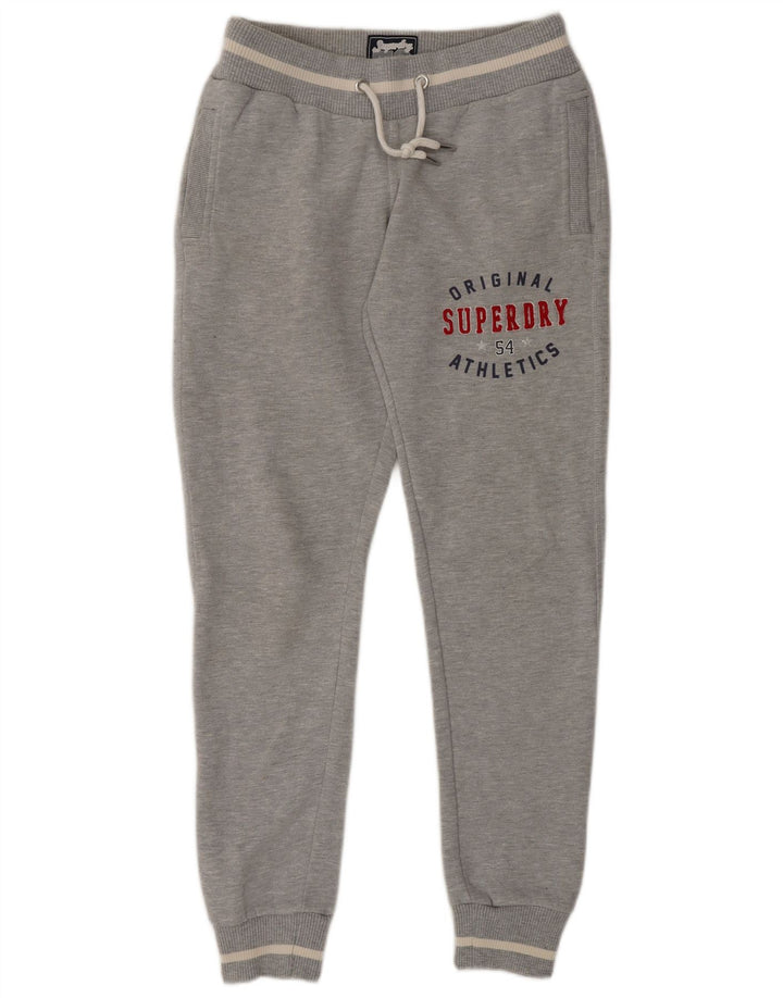 Superdry Grafisk træningsdragtbukser til kvinder Joggers UK 8 Small Grey