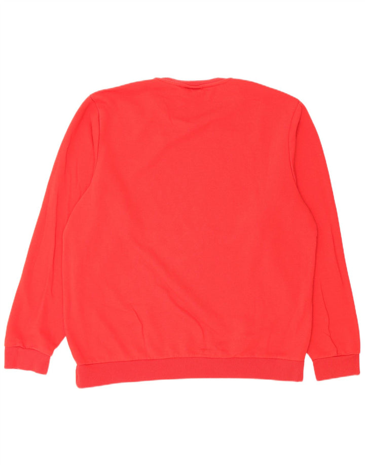 Adidas grafisk sweatshirt til mænd XL rød bomuld