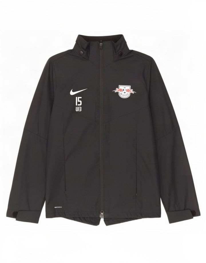 Nike Boys RB Leipzing regnjakke 12-13 år Stor sort polyester