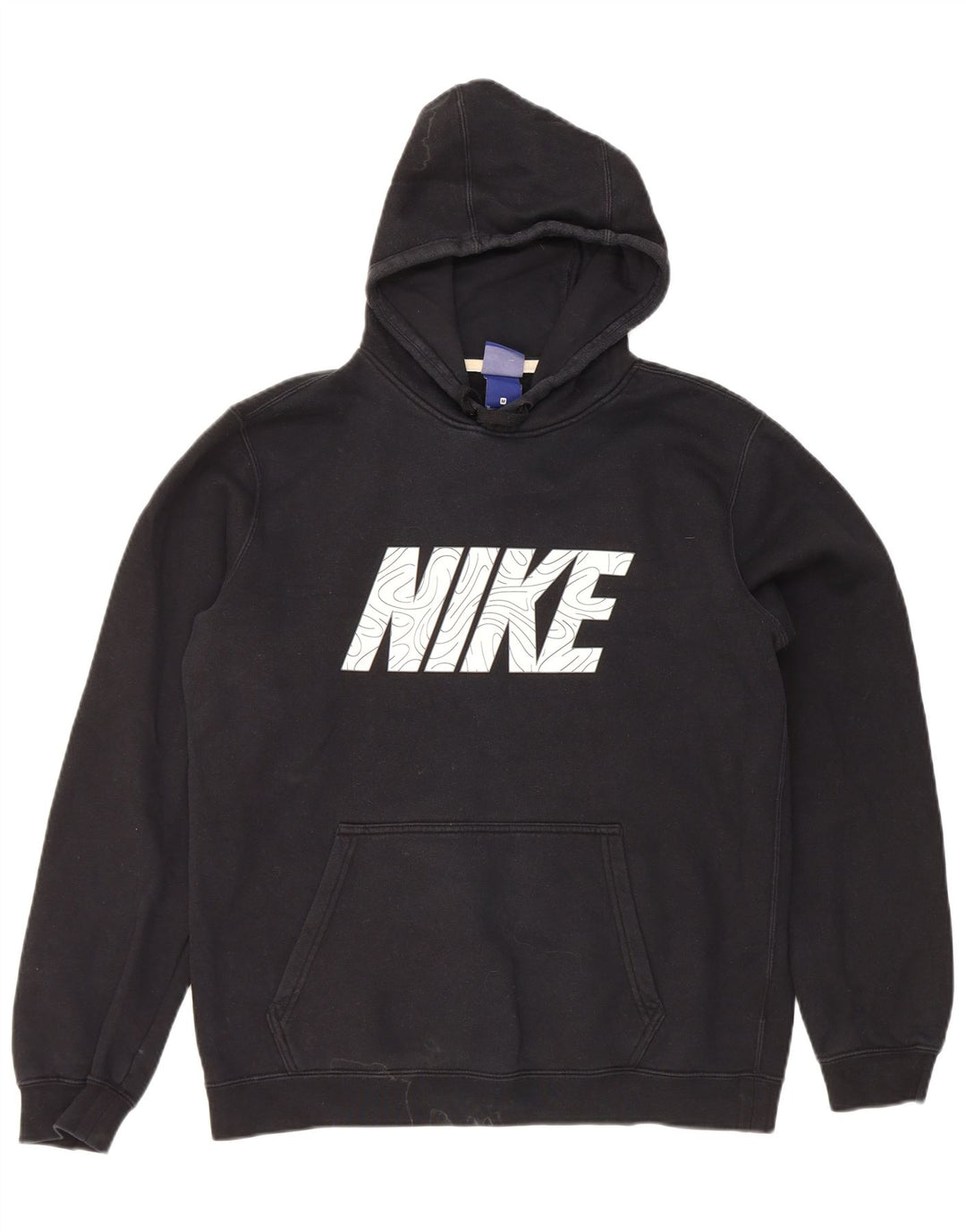 Nike grafisk hættetrøje til mænd mellem sort bomuld