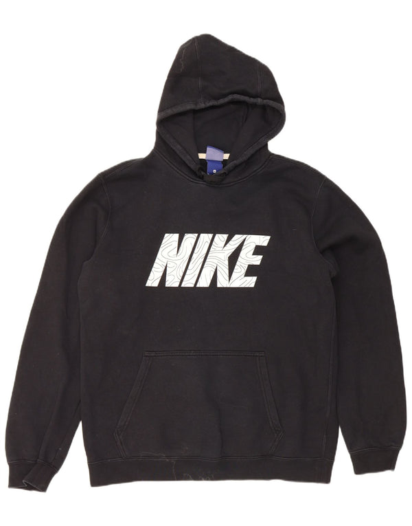Nike grafisk hættetrøje til mænd mellem sort bomuld
