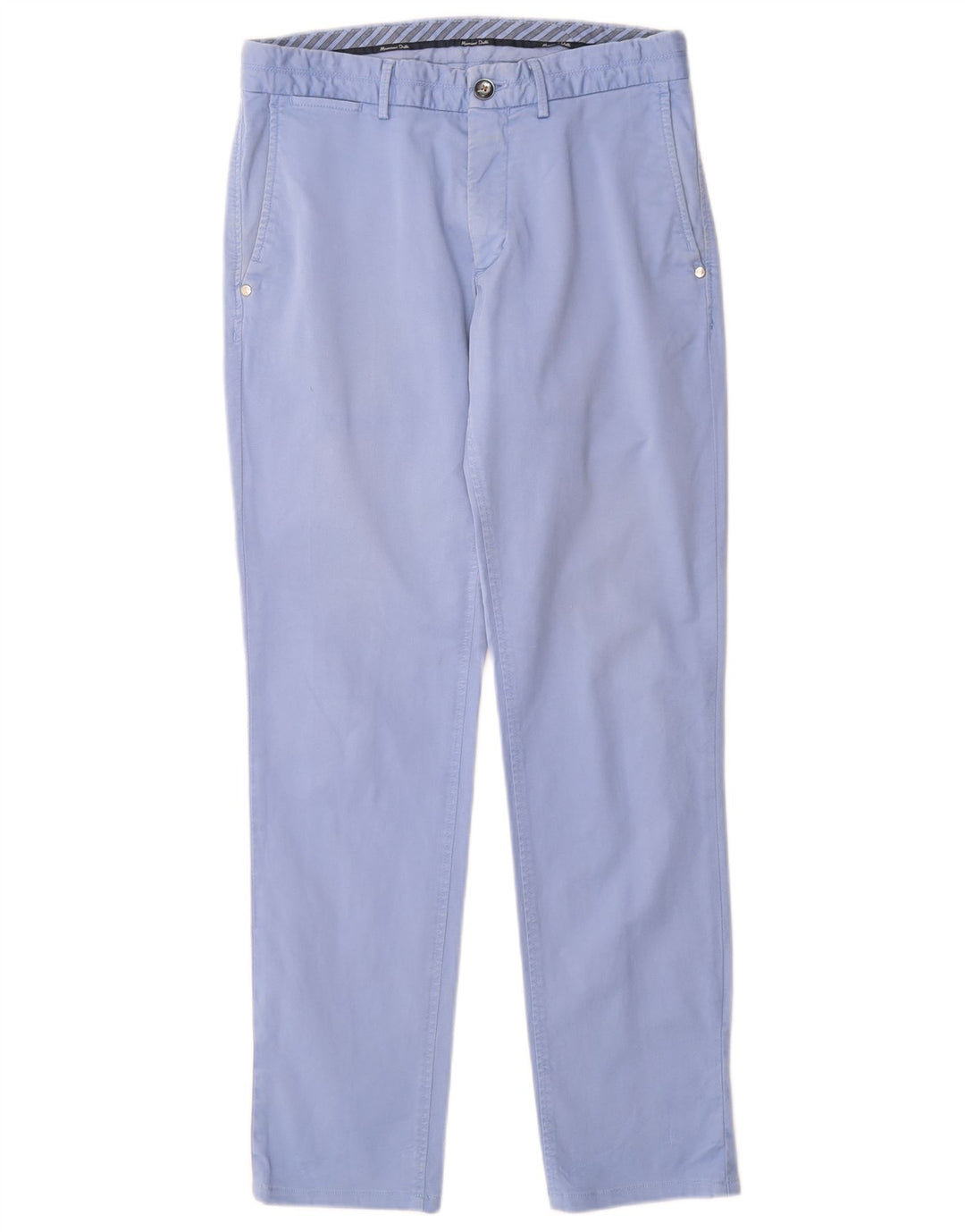 MASSIMO DUTTI Herre Slim Fit Chinobukser EU 38 Small W30 L30 Blå