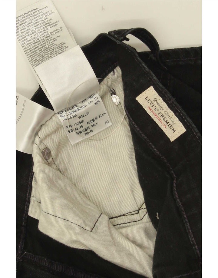 Levi's lige jeans til kvinder W32 L30 sort bomuld