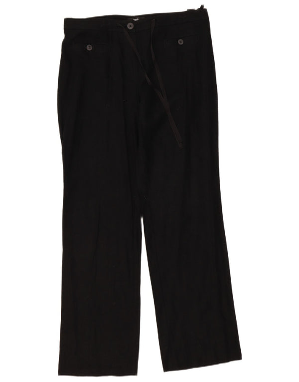 Marks & Spencer Lige fritidsbukser til kvinder UK 14 Large W36 L33 Black