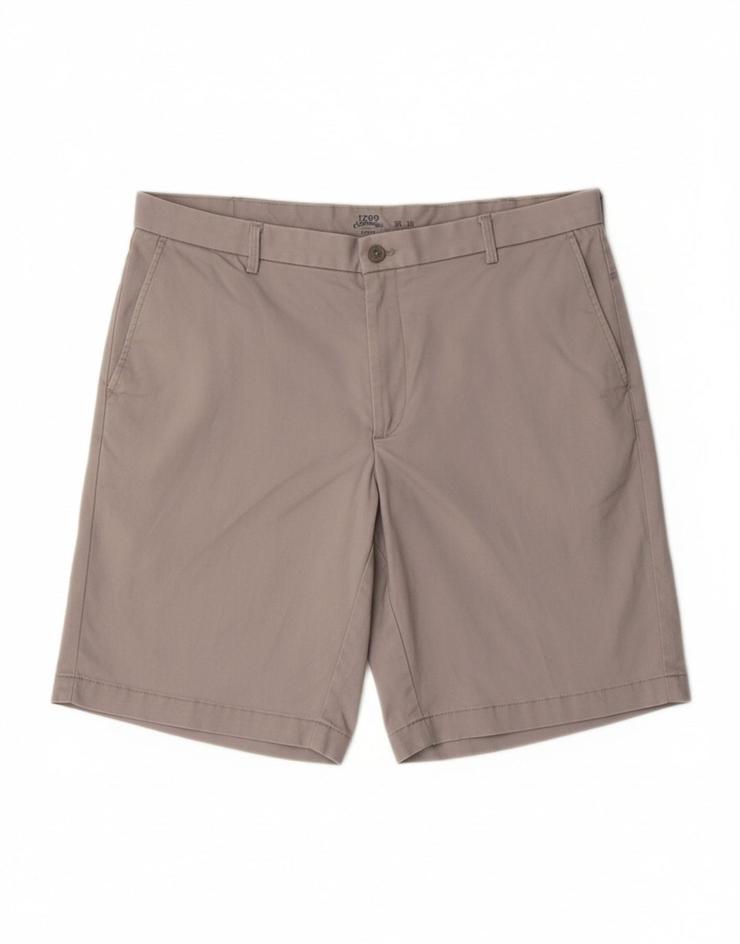 IZOD Mens Salt Water Chino Shorts W36 Large  Grey Cotton