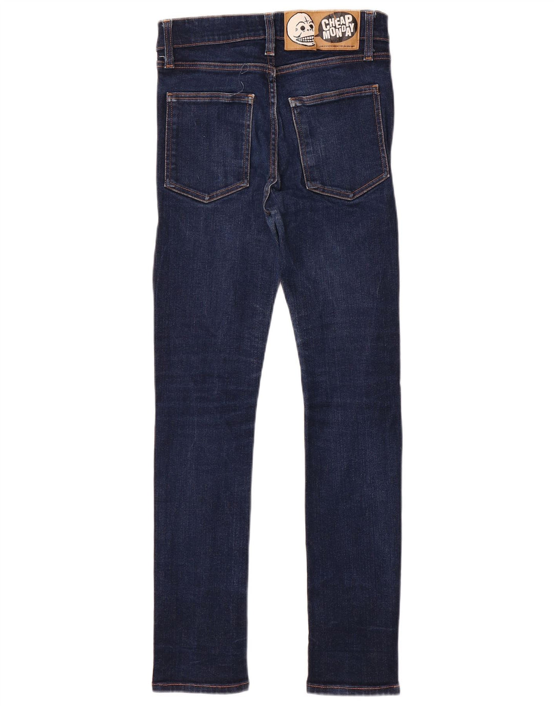 BILLIG MANDAG Dame Skinny Jeans W29 L29 Marineblå Bomuld