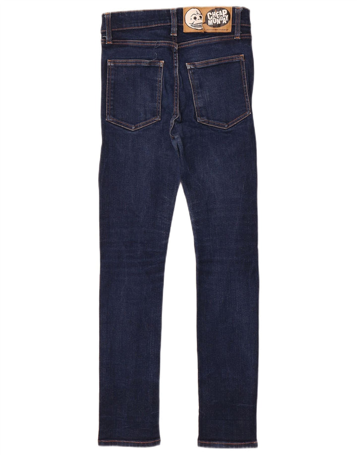BILLIG MANDAG Dame Skinny Jeans W29 L29 Marineblå Bomuld