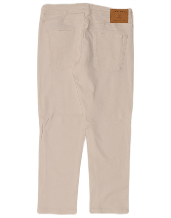 Jack & Jones Herre Slim Jeans W30 L26 Hvid Bomuld