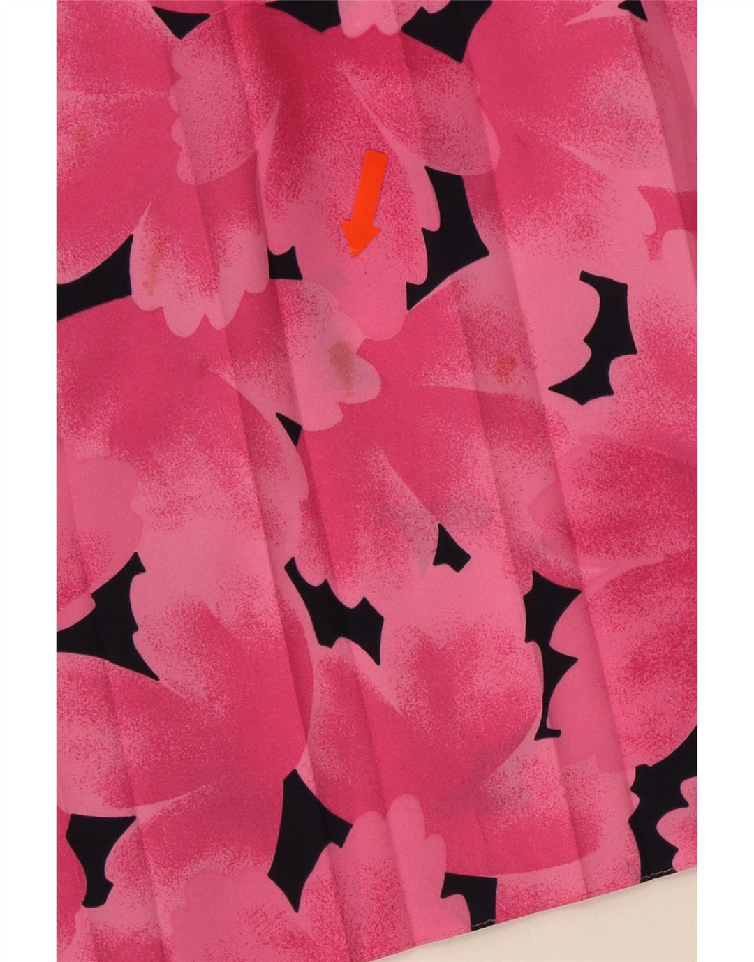 FRANKEN WALDER Womens Pleated Skirt IT 40 Small W27  Pink Floral Polyester Vintage Franken Walder and Second-Hand Franken Walder from Messina Hembry 
