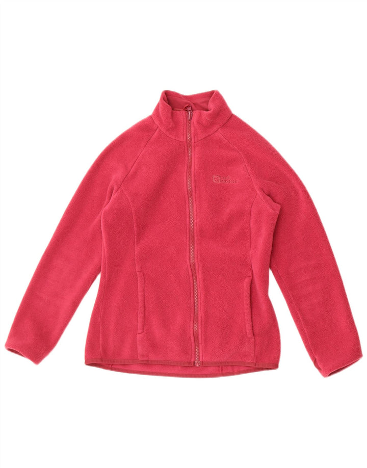 Jack Wolfskin Dame Liner Fleece Jacket UK 10 Small Pink Polyester