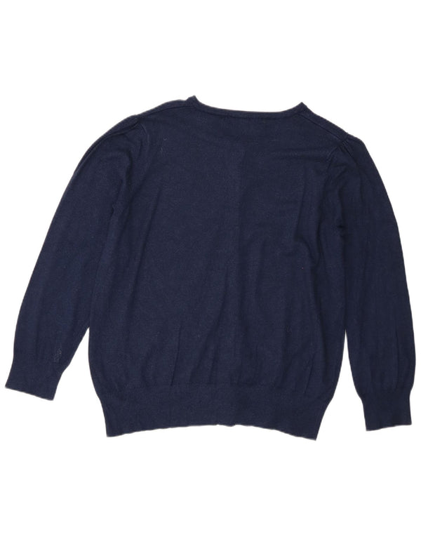 Marks & Spencer Dame Cardigan Sweater UK 16 Large Navy Blue
