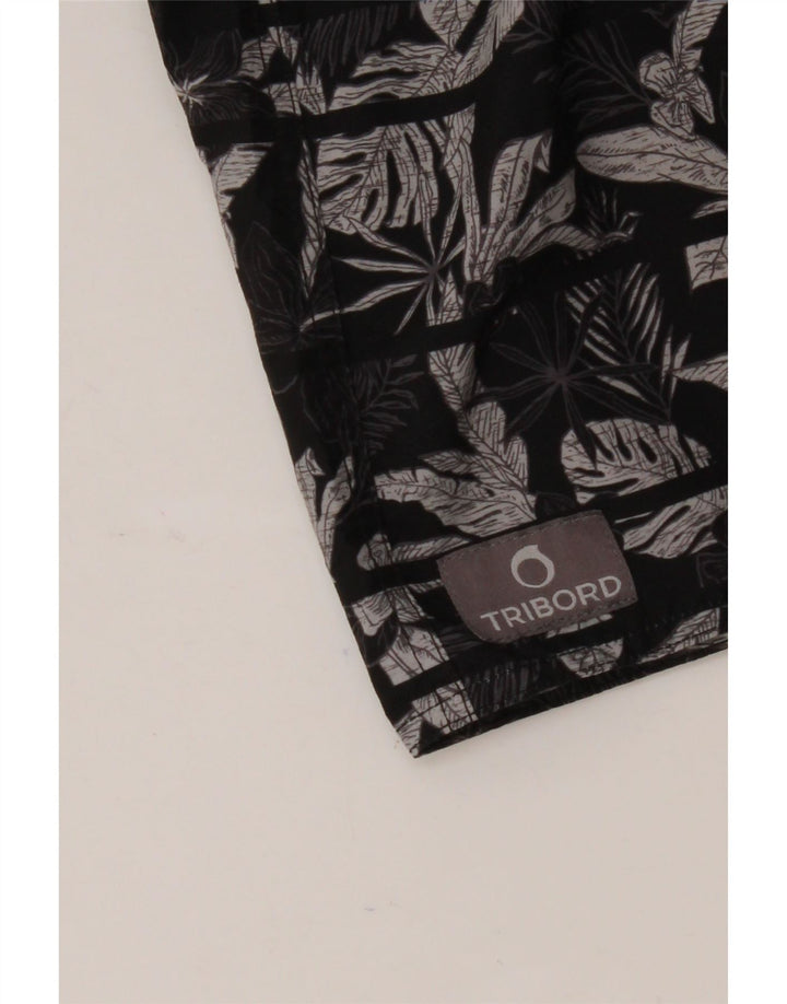 TRIBORD Mens Swimming Shorts Large Black Floral