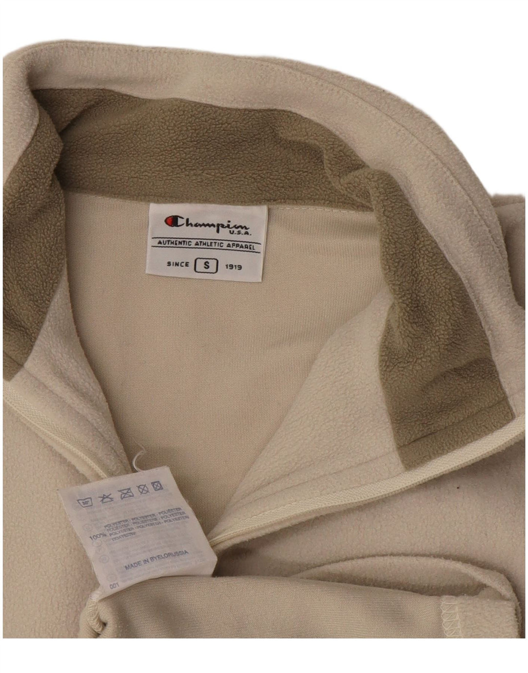 Champion Dame Fleece Jumper med lynlås i UK 10 Lille Beige Polyester