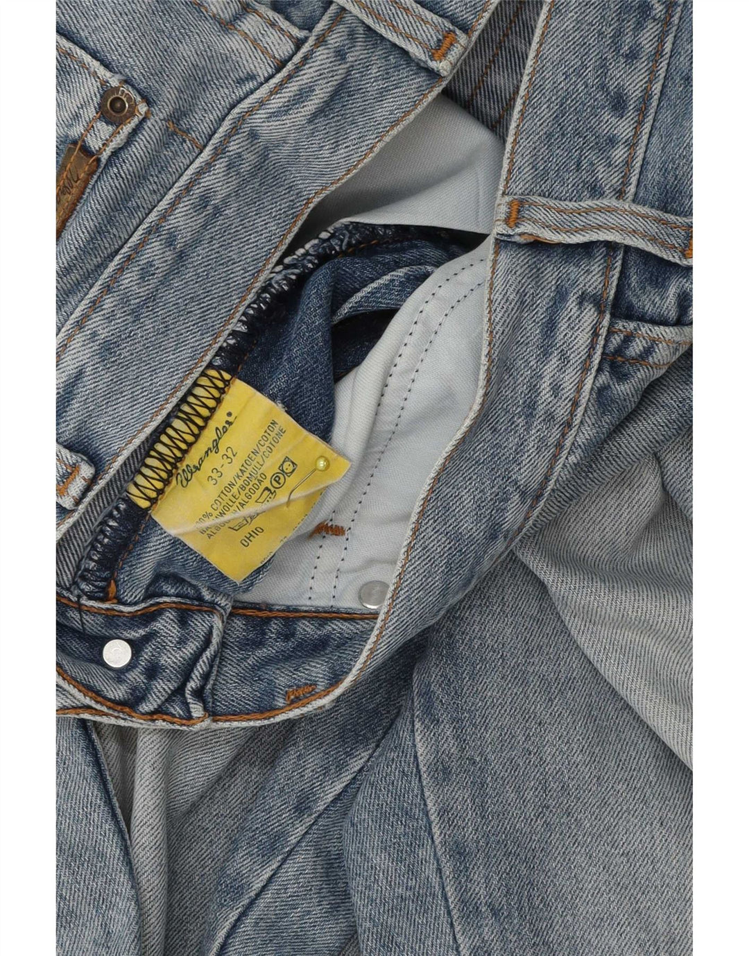 Wrangler Herre Ohio Straight Jeans W33 L29 Blå Bomuld
