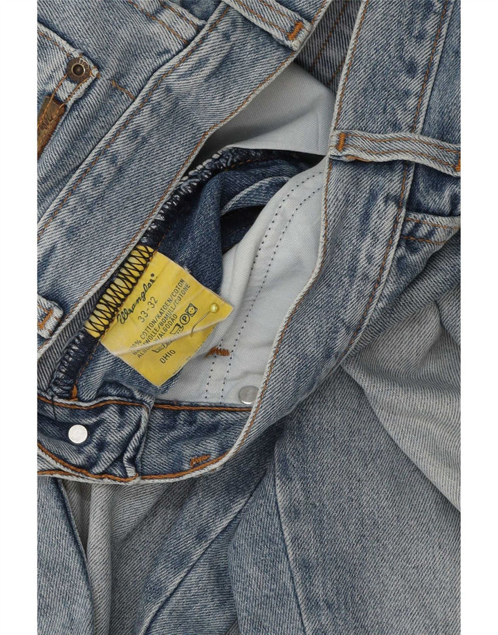 Wrangler Herre Ohio Straight Jeans W33 L29 Blå Bomuld
