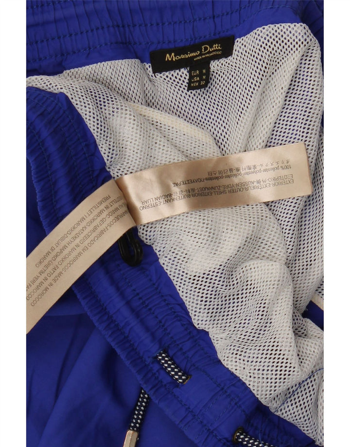 Massimo Dutti Badeshorts til mænd mellemblå polyester