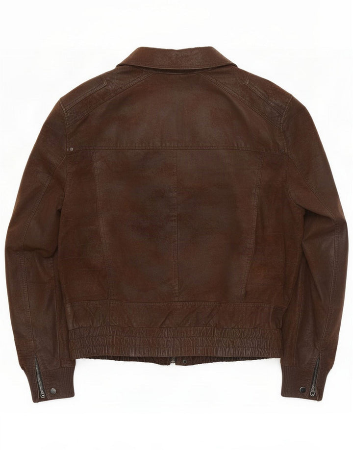 Cedarwood State Læderjakke til mænd UK 44 2XL Brun